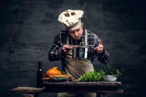 cooking French cuisine