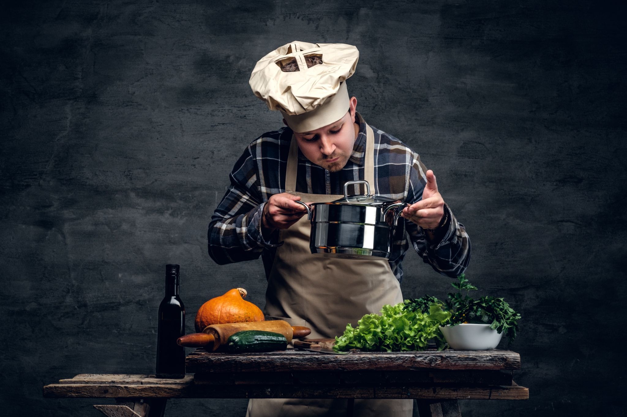cooking French cuisine